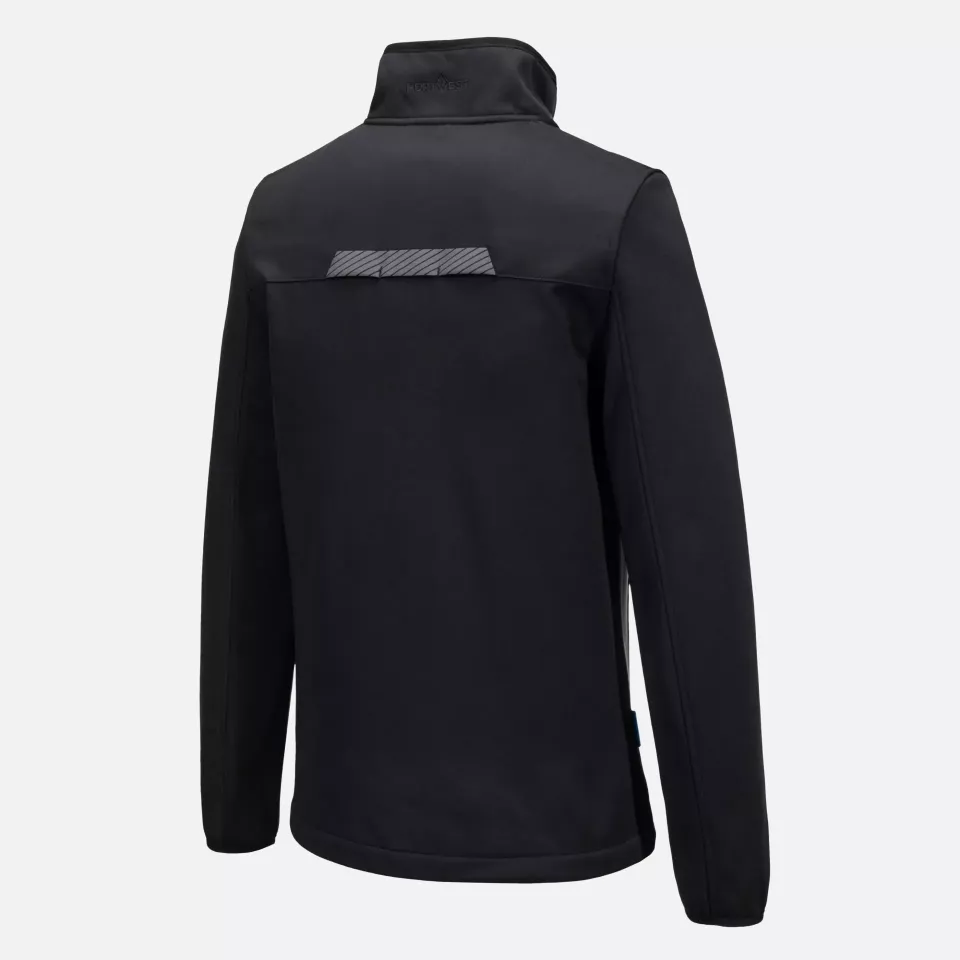 Portwest T756BKR, WX3 Full Zip Tech Fleece, Black, image 3, gallery thumbnail