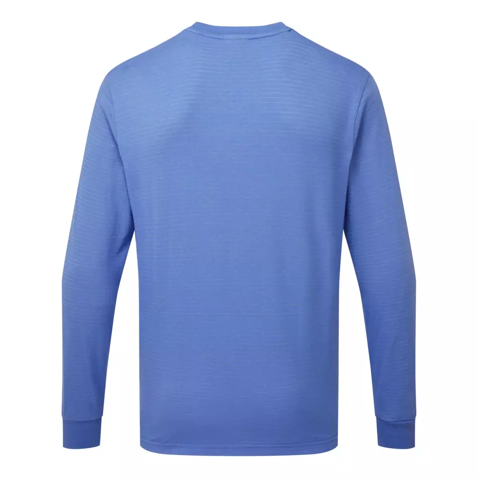 Portwest AS22HBR, Anti-Static ESD T-Shirt L/S, Hamilton Blue, image 2, gallery thumbnail