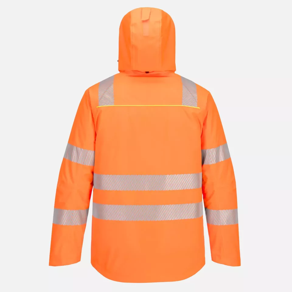 Portwest DX461OBR, DX4 Hi-Vis Winter Jacket, Orange/Black, image 5, gallery thumbnail