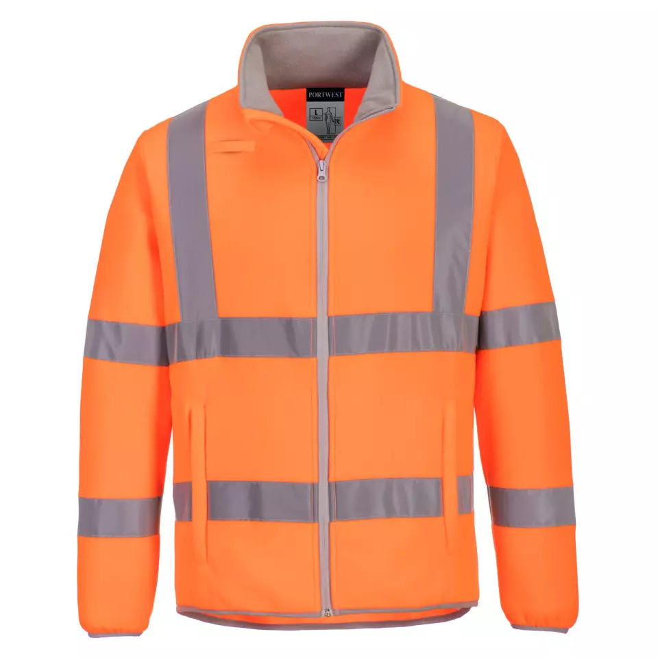 Portwest EC70ORR, Eco Hi-Vis Fleece, Orange, image 1, gallery thumbnail