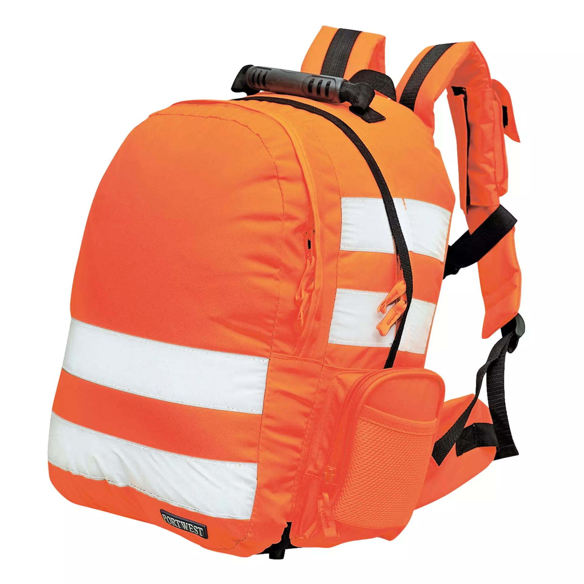 Portwest B904ORR, Quick Release Hi-Vis Rucksack, Orange, image 1