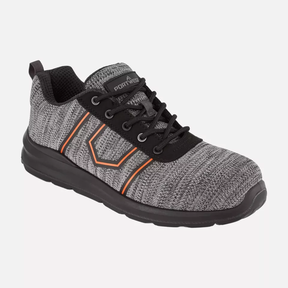 Portwest FC25GRR, Composite Textile Trainer S3S FO SR, Grey, image 3, gallery thumbnail