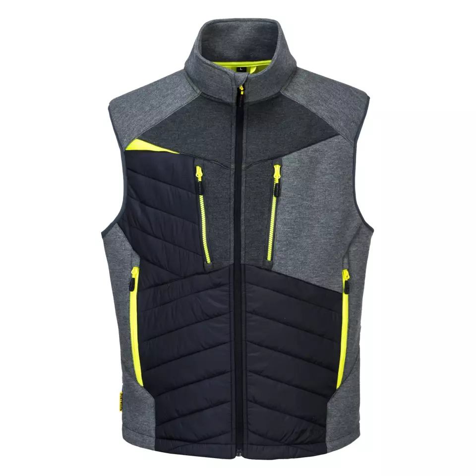 Portwest DX470MGR, DX4 Hybrid Baffle Gilet, Metal Grey, image 1, gallery thumbnail