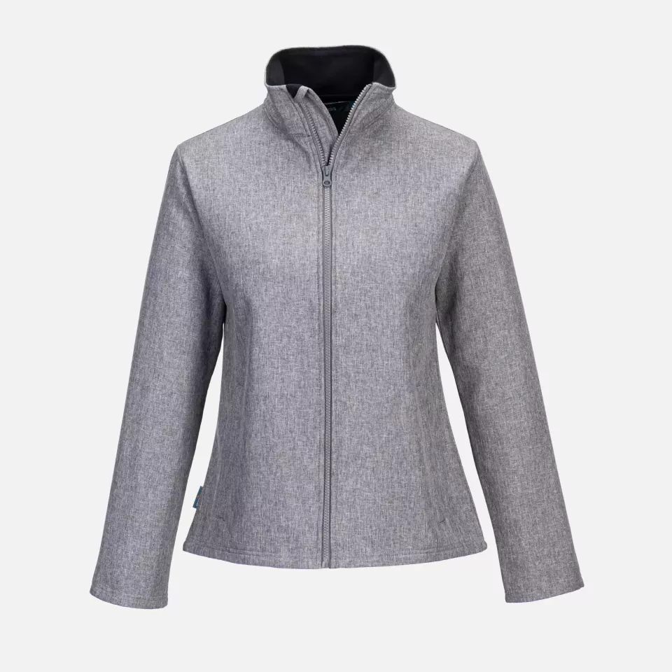Portwest TK21GMR, Women's Print and Promo Softshell (2L), Grey Marl, image 1, gallery thumbnail