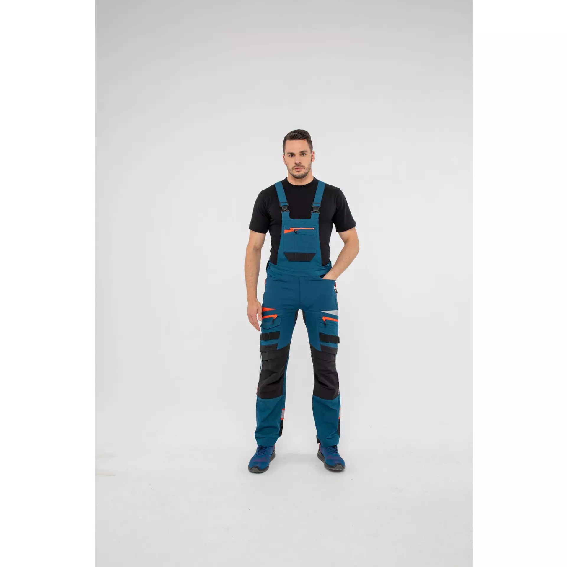 Portwest DX441MBR, DX4 Work Bib and Brace, Metro Blue, image 9