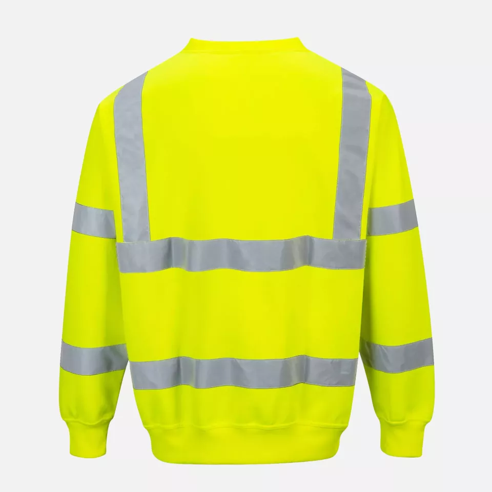 Portwest B303YER, Hi-Vis Sweatshirt, Yellow, image 2, gallery thumbnail