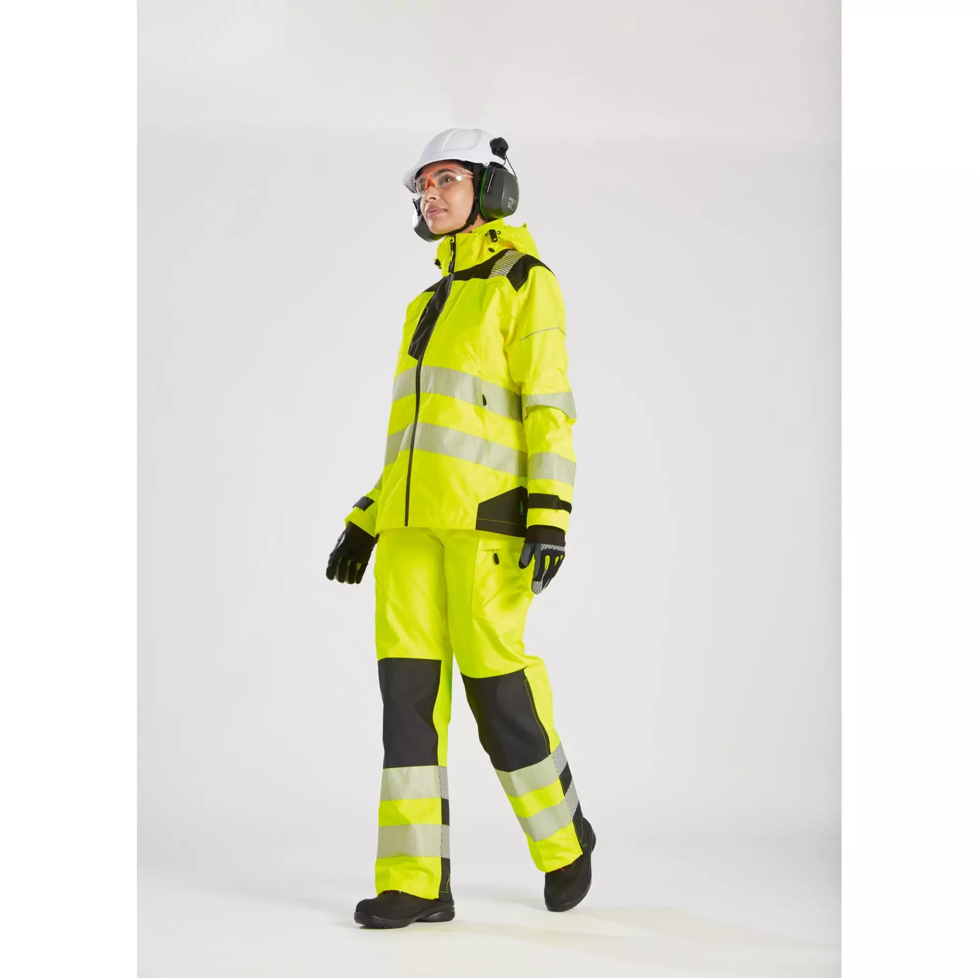 Portwest PW389YBR, PW3 Hi-Vis Women's Rain Jacket, Yellow/Black, image 8