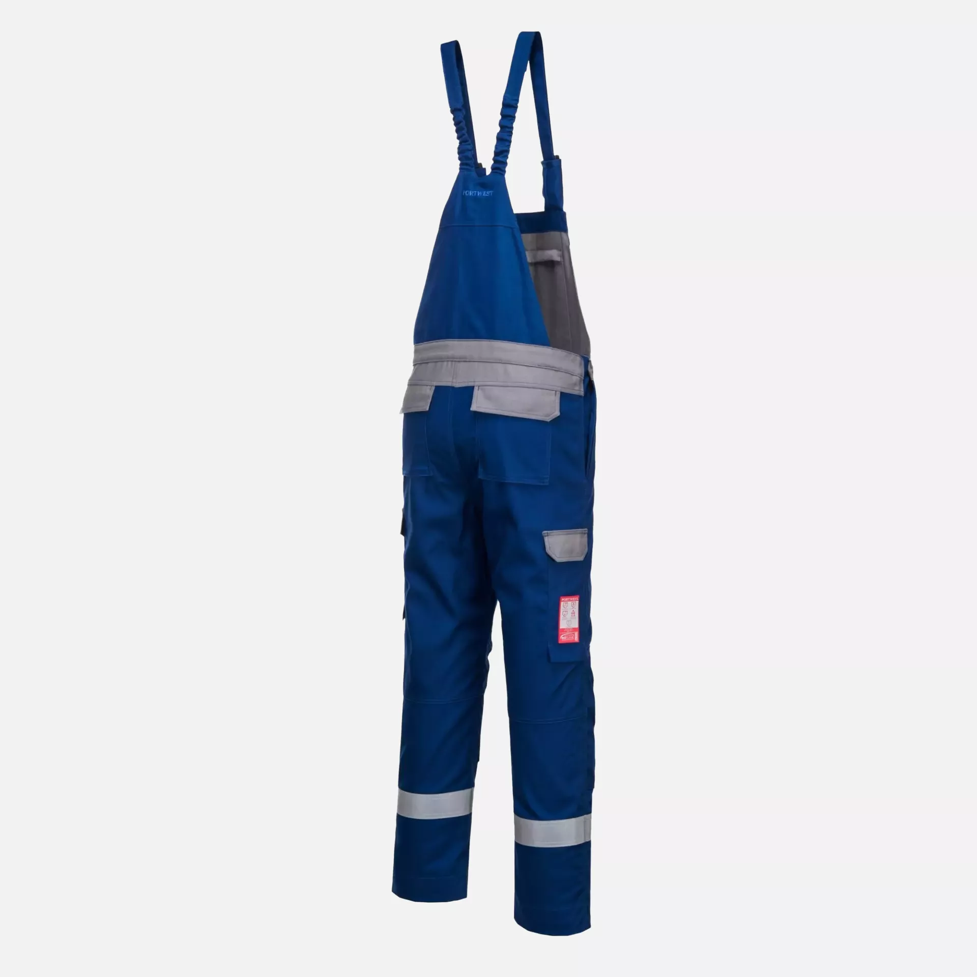 Portwest FR07RBR, Bizflame Industry Two Tone Bib and Brace, Royal Blue, image 3