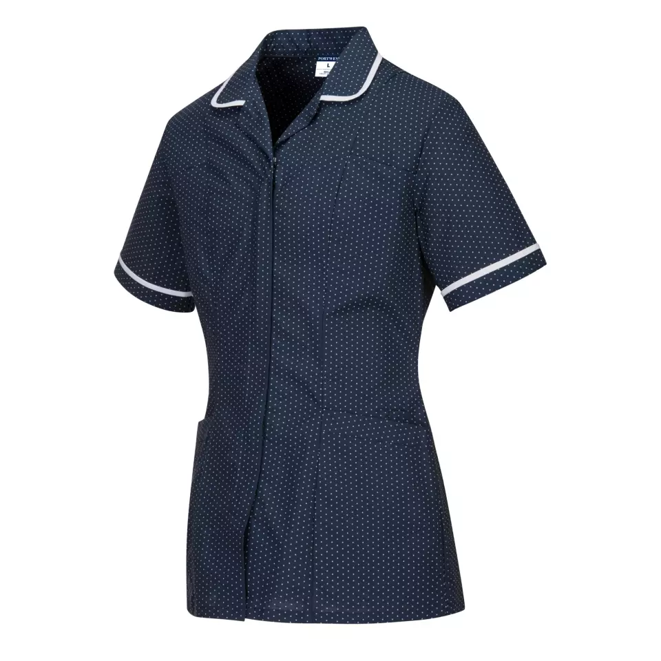 Portwest LW19NAR, Stretch Classic Care Home Tunic, Navy, image 3, gallery thumbnail
