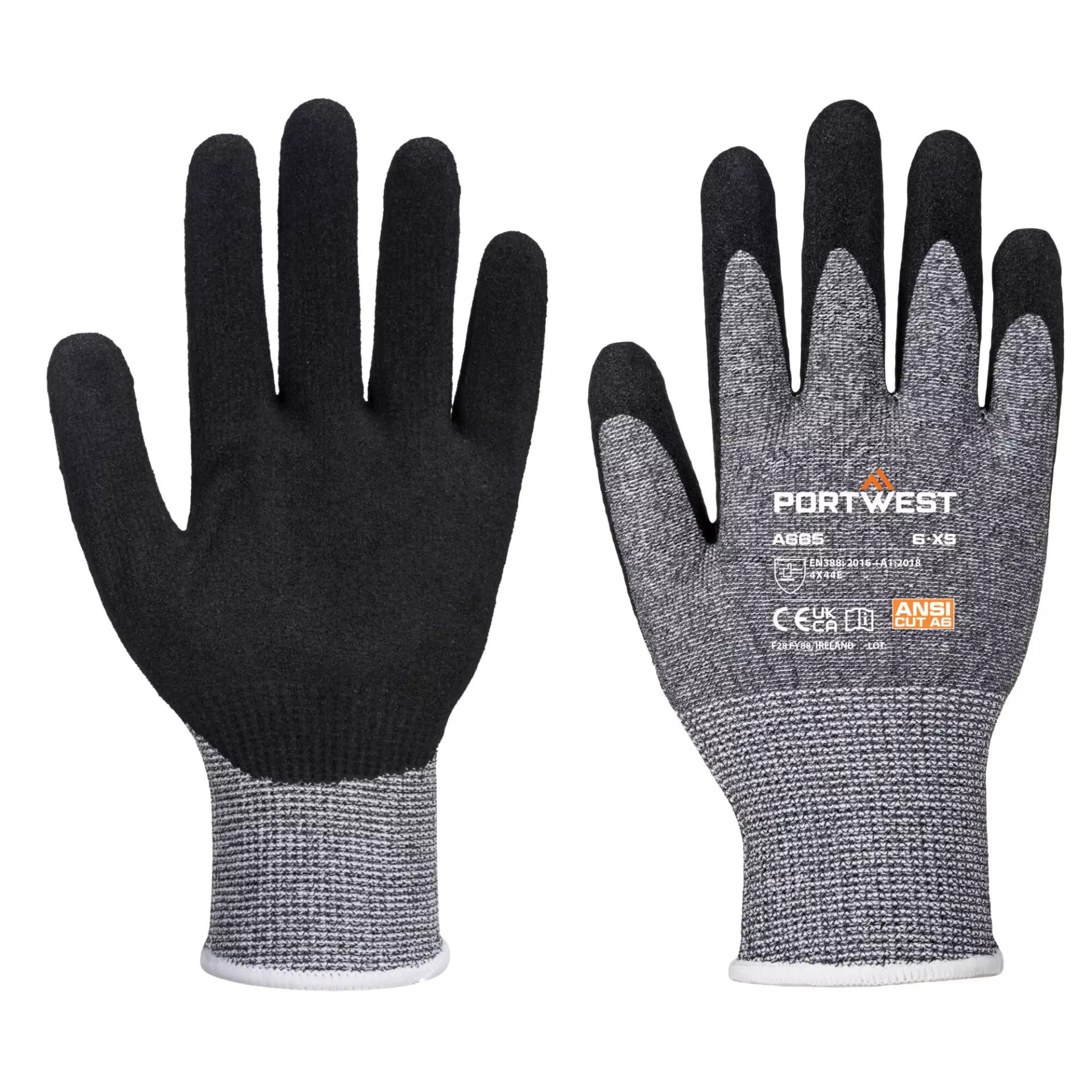 Portwest A665GRR, VHR Advanced Cut Glove, Grey, image 3