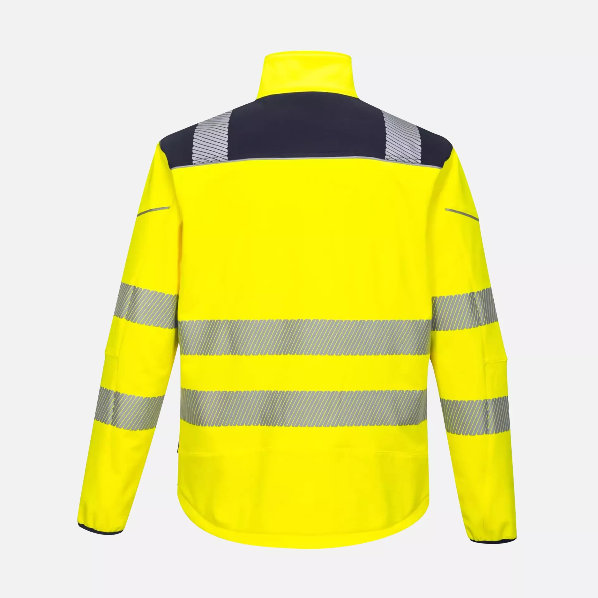 Portwest T402YNR, PW3 Hi-Vis Softshell (3L), Yellow/Navy, image 2