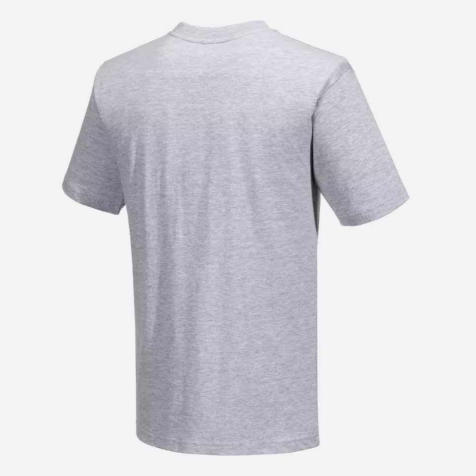 Portwest B195HGR, Turin Premium T-Shirt, Heather Grey, image 4, gallery thumbnail