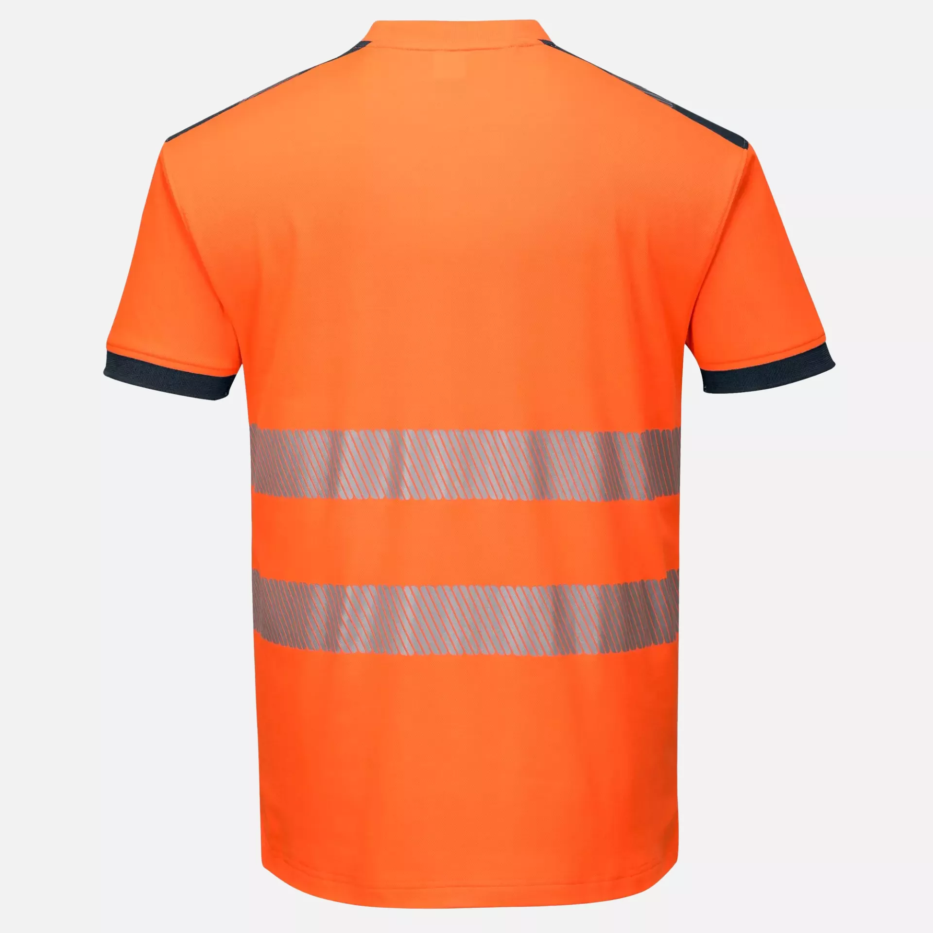 Portwest T181ONR, PW3 Hi-Vis Cotton Comfort T-Shirt S/S, Orange/Navy, image 2