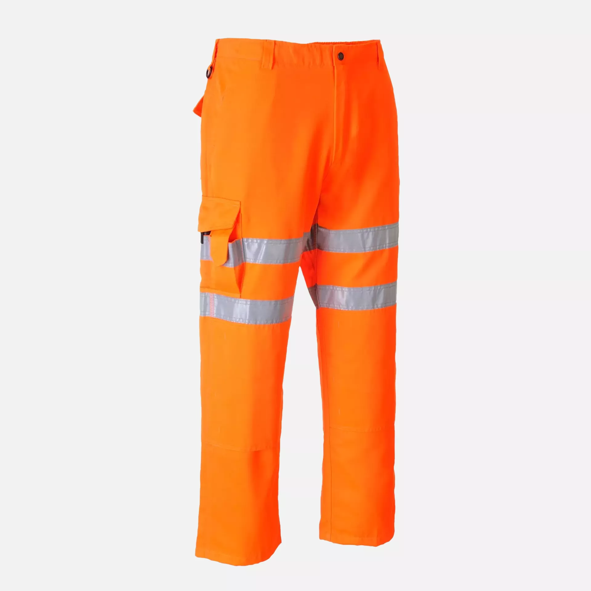 Portwest RT46ORR, Hi-Vis Rail Work Trousers, Orange, image 2