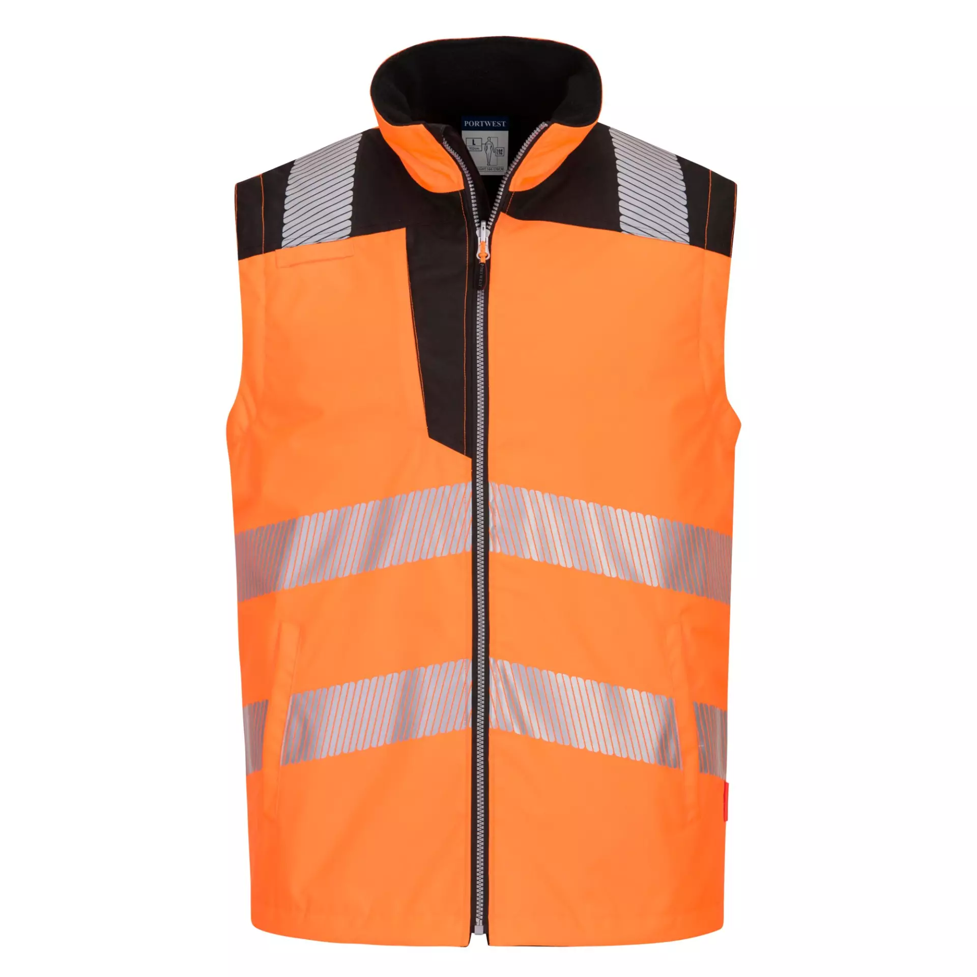 Portwest PW367OBR, PW3 Hi-Vis Breathable 5-in-1 Jacket, Orange/Black, image 6