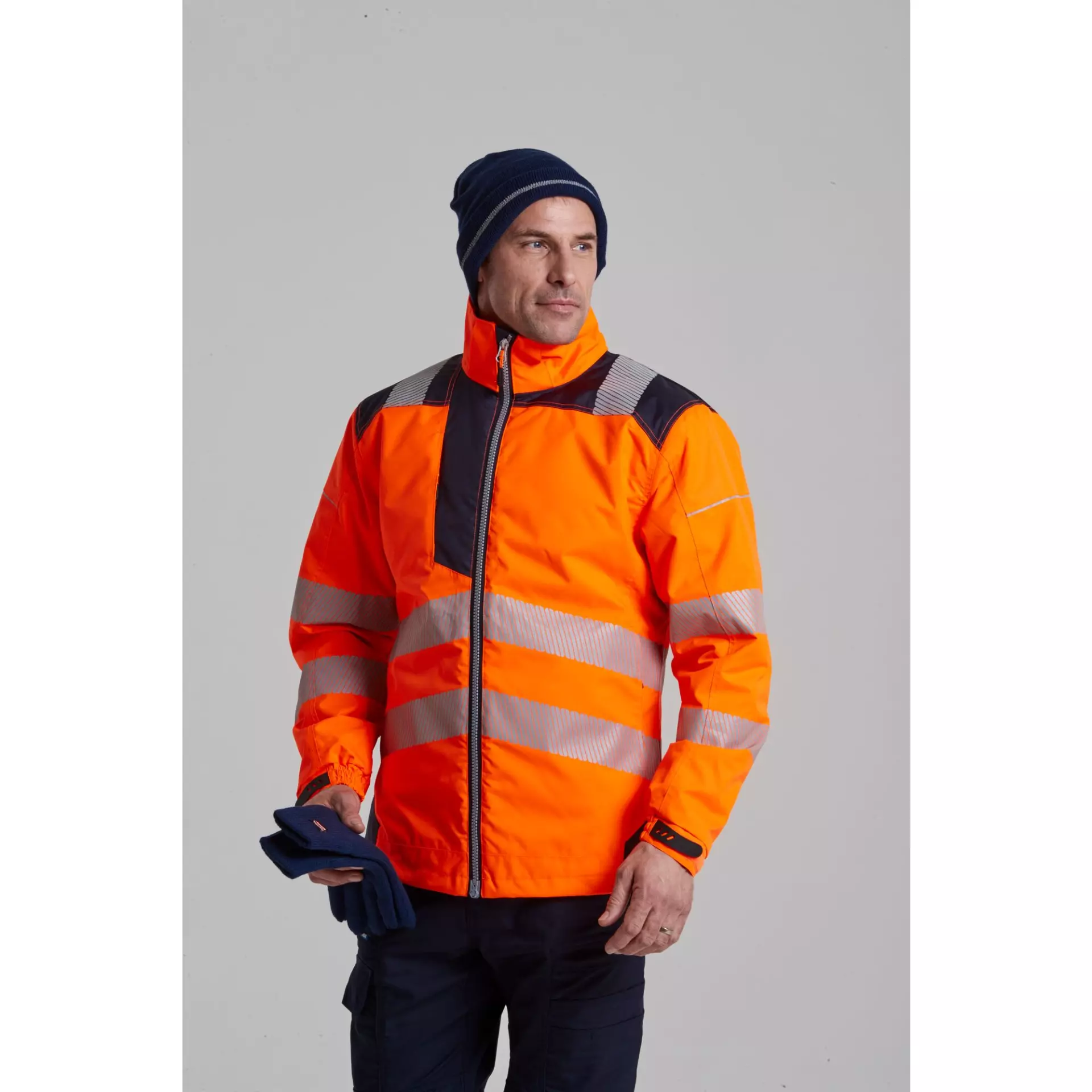Portwest T402OBR, PW3 Hi-Vis Softshell (3L), Orange/Black, image 3