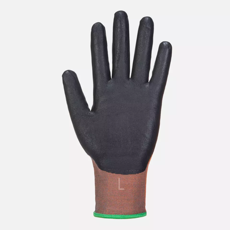 Portwest CT32G8R, CT Cut C18 Nitrile Glove, Grey/Black, image 2, gallery thumbnail