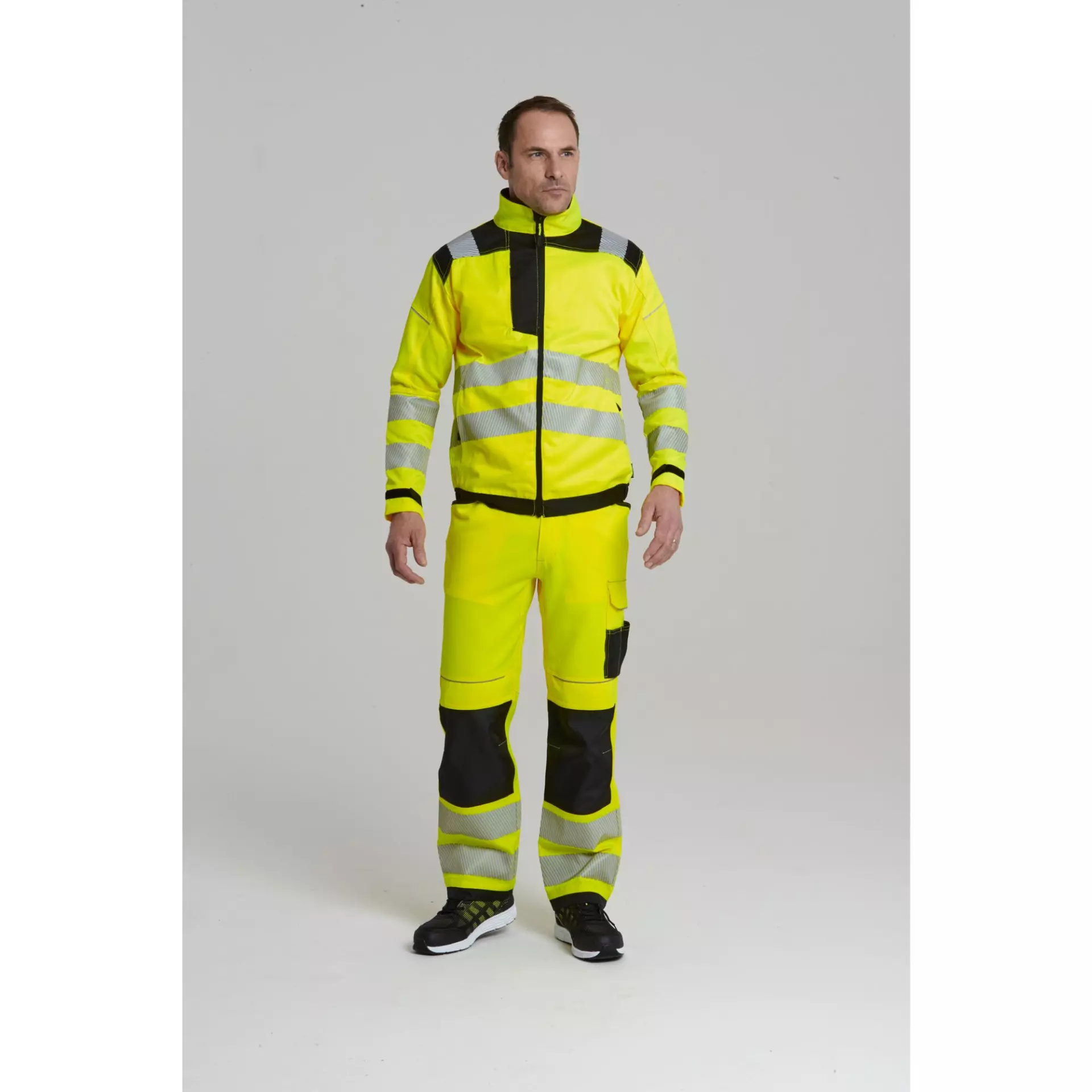 Portwest T500YBR, PW3 Hi-Vis Work Jacket, Yellow/Black, image 9