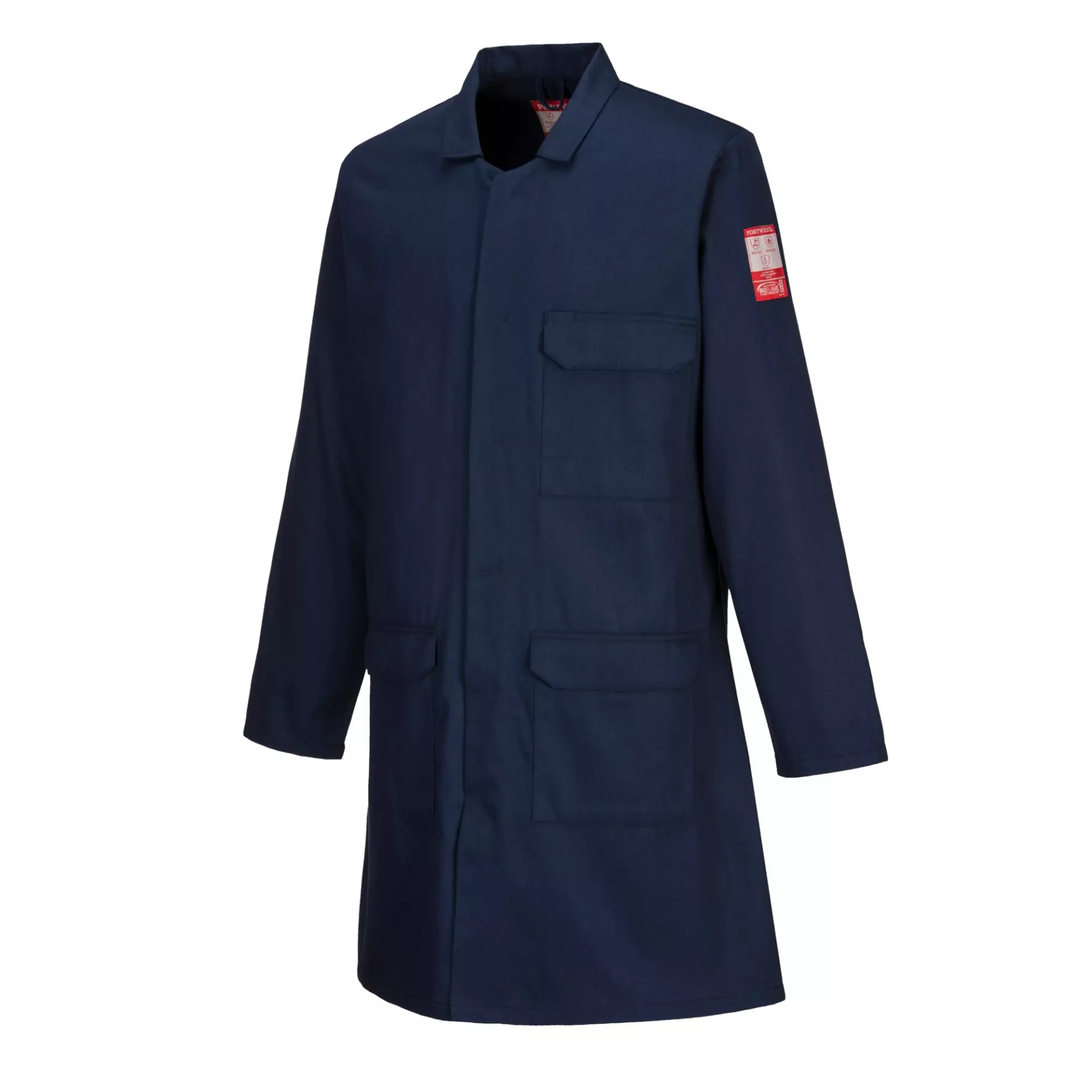 Portwest FR34NAR, Bizflame Work FR Standard Coat, Navy, image 4