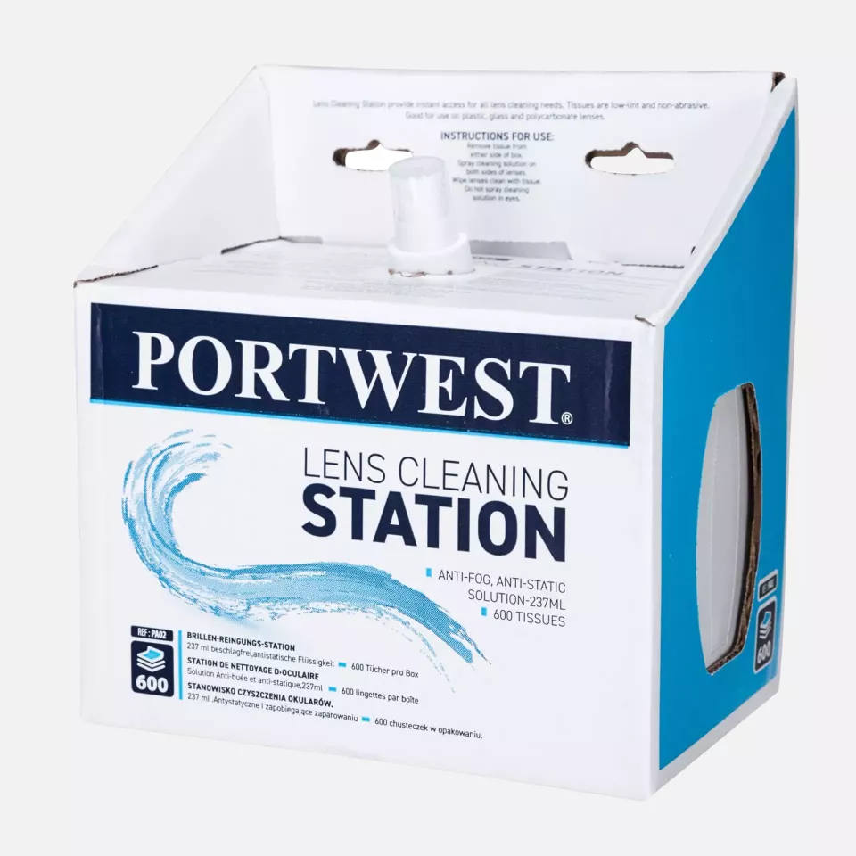 Portwest PA02WHR, Lens Cleaning Station, White, image 1, gallery thumbnail