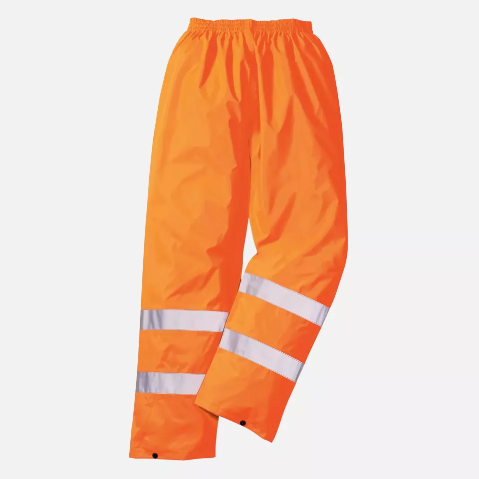 Portwest H441ORR, Hi-Vis Rain Trousers, Orange, image 2, gallery thumbnail
