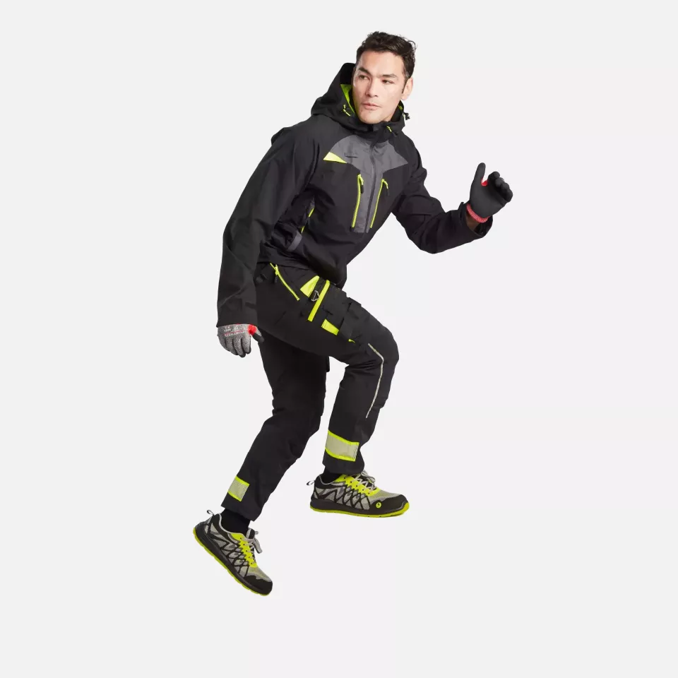Portwest DX463BKR, DX4 Rain Jacket, Black, image 5, gallery thumbnail