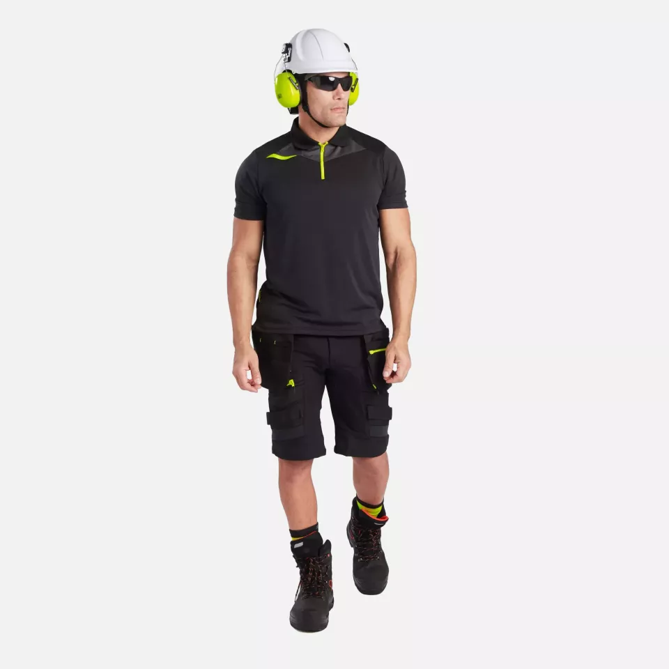 Portwest DX410BKR, DX4 Kurzarm-Poloshirt, Schwarz, image 3, gallery thumbnail