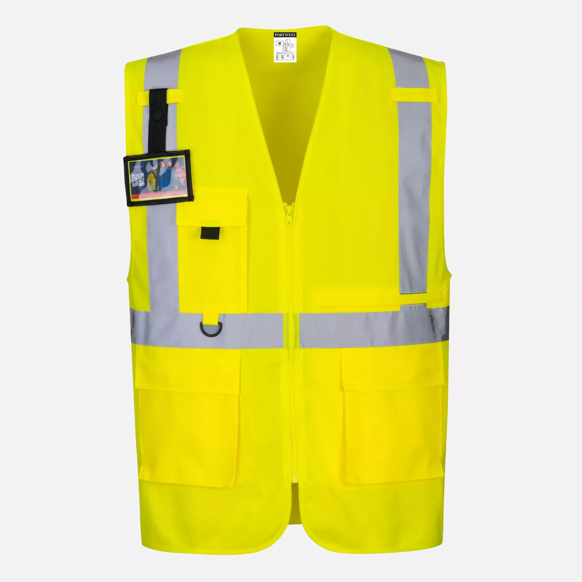Portwest C357YER, Hi-Vis Tablet Pocket Executive Vest, Yellow, image 3