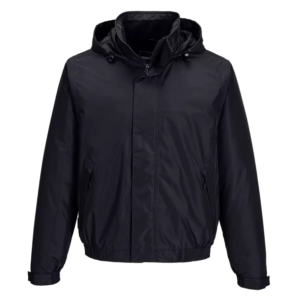 Portwest S503BKR, Calais Bomber Jacket, Black, image 2, gallery thumbnail