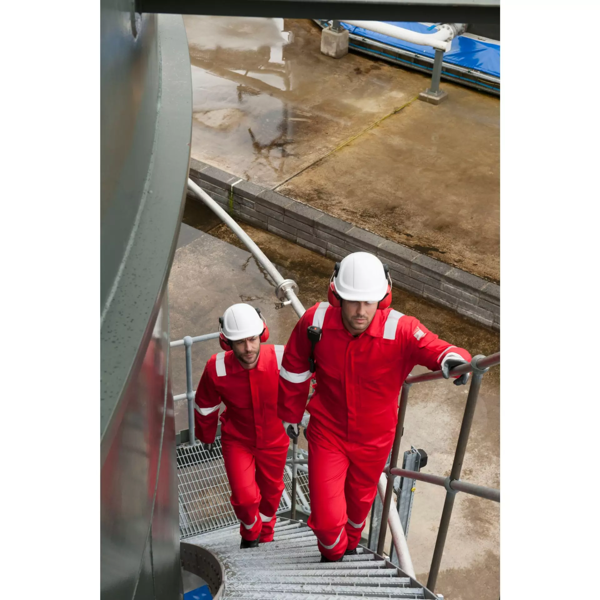 Portwest FR50RER, Bizflame Work Anti-Static FR Coverall 350g, Red, image 2