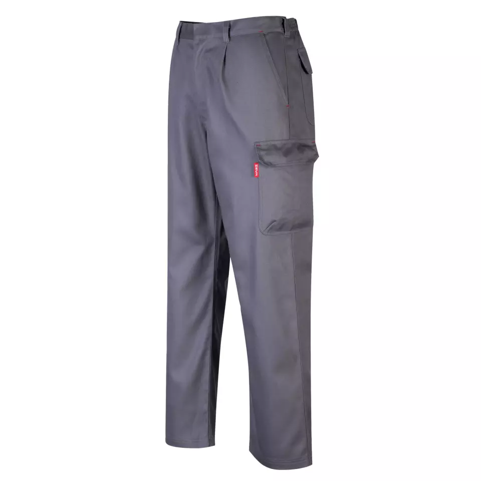 Portwest BZ31GRR, Bizweld FR Cargo Trousers, Grey, image 4, gallery thumbnail