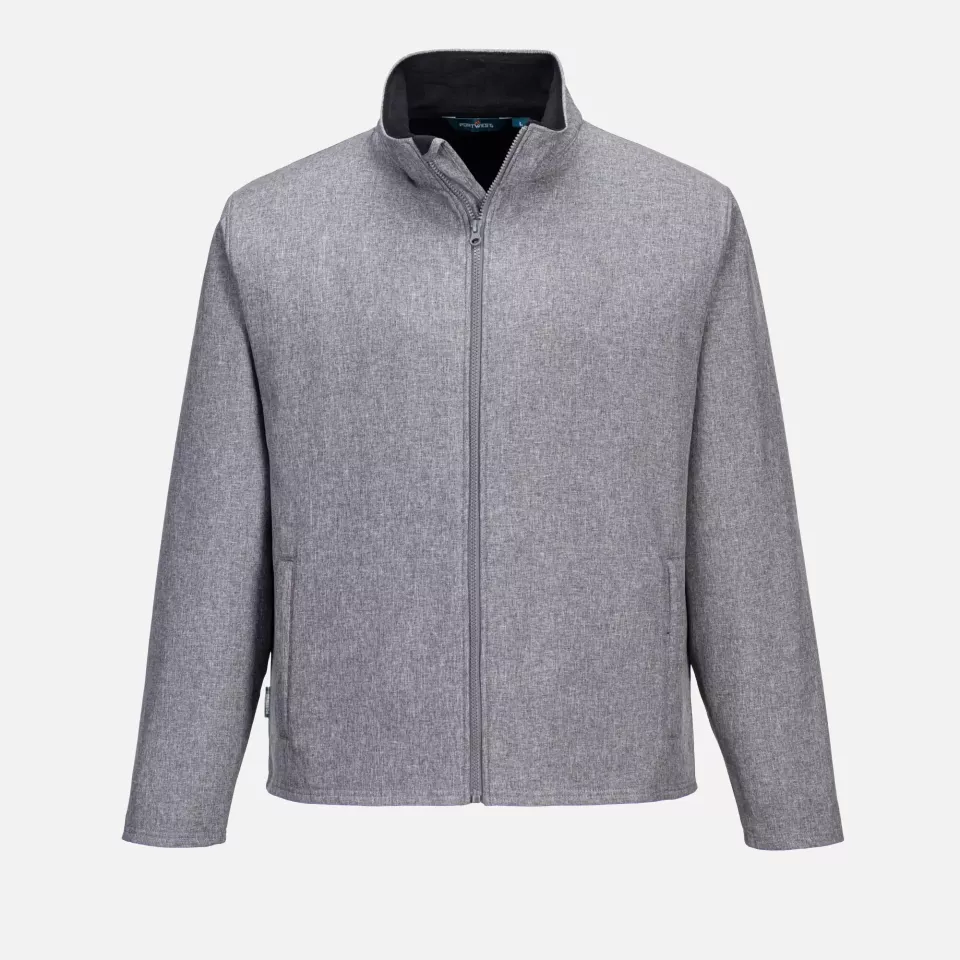 Portwest TK20GMR, Print & Promo Softshell (2L), Grau Meliert, image 1, gallery thumbnail