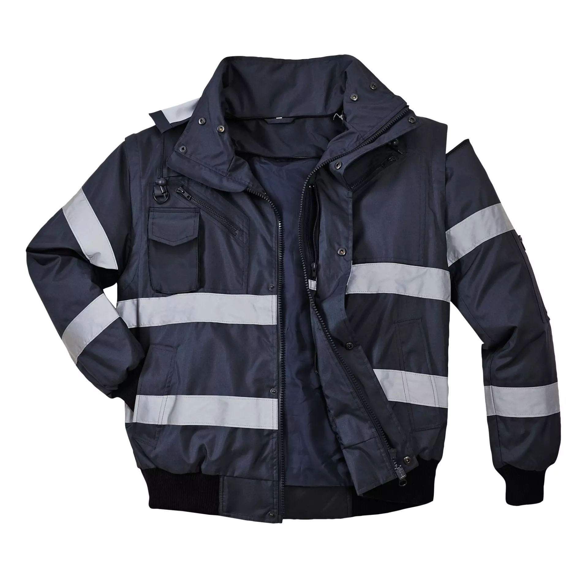 Portwest S435NAR, Iona 4-in-1 Bomber Jacket, Navy, image 5