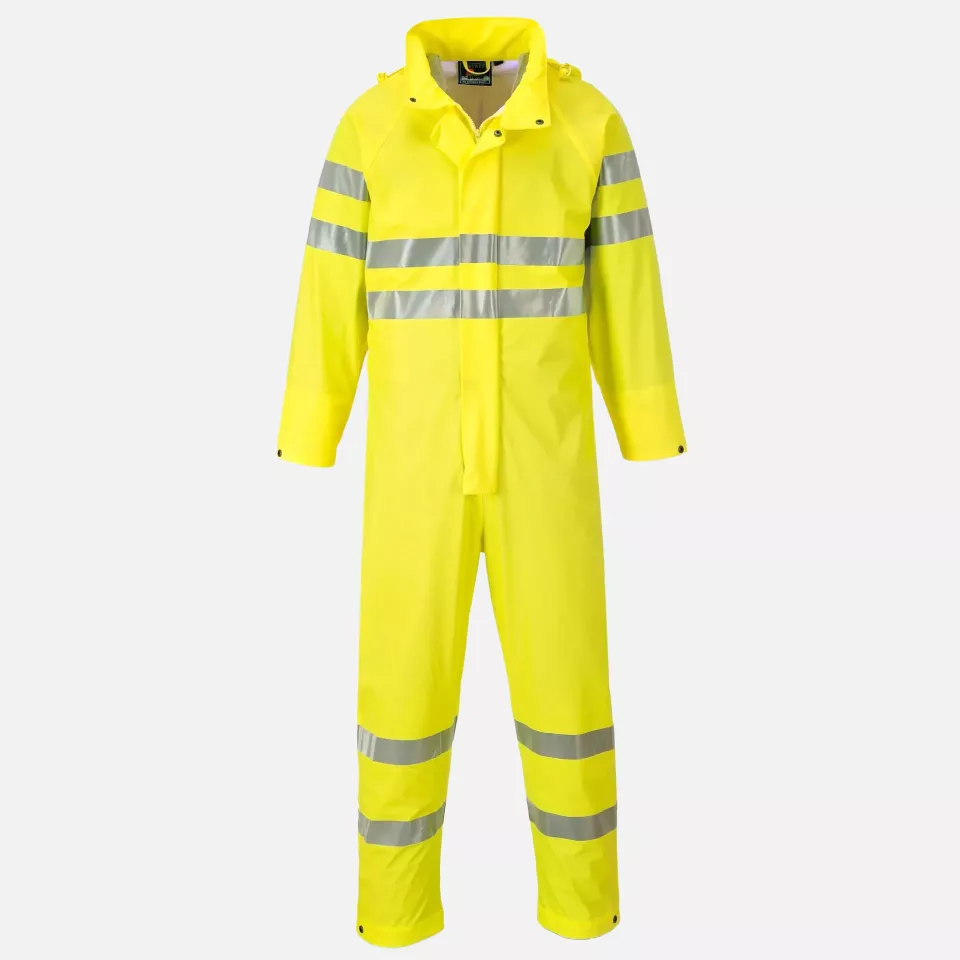 Portwest S495YER, Sealtex Ultra Hi-Vis Rain Coverall, Yellow, image 1, gallery thumbnail