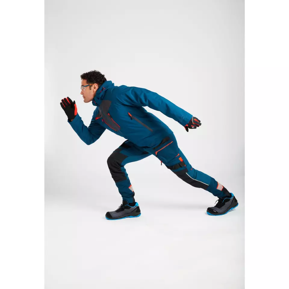 Portwest DX463MBR, DX4 Rain Jacket, Metro Blue, image 9, gallery thumbnail
