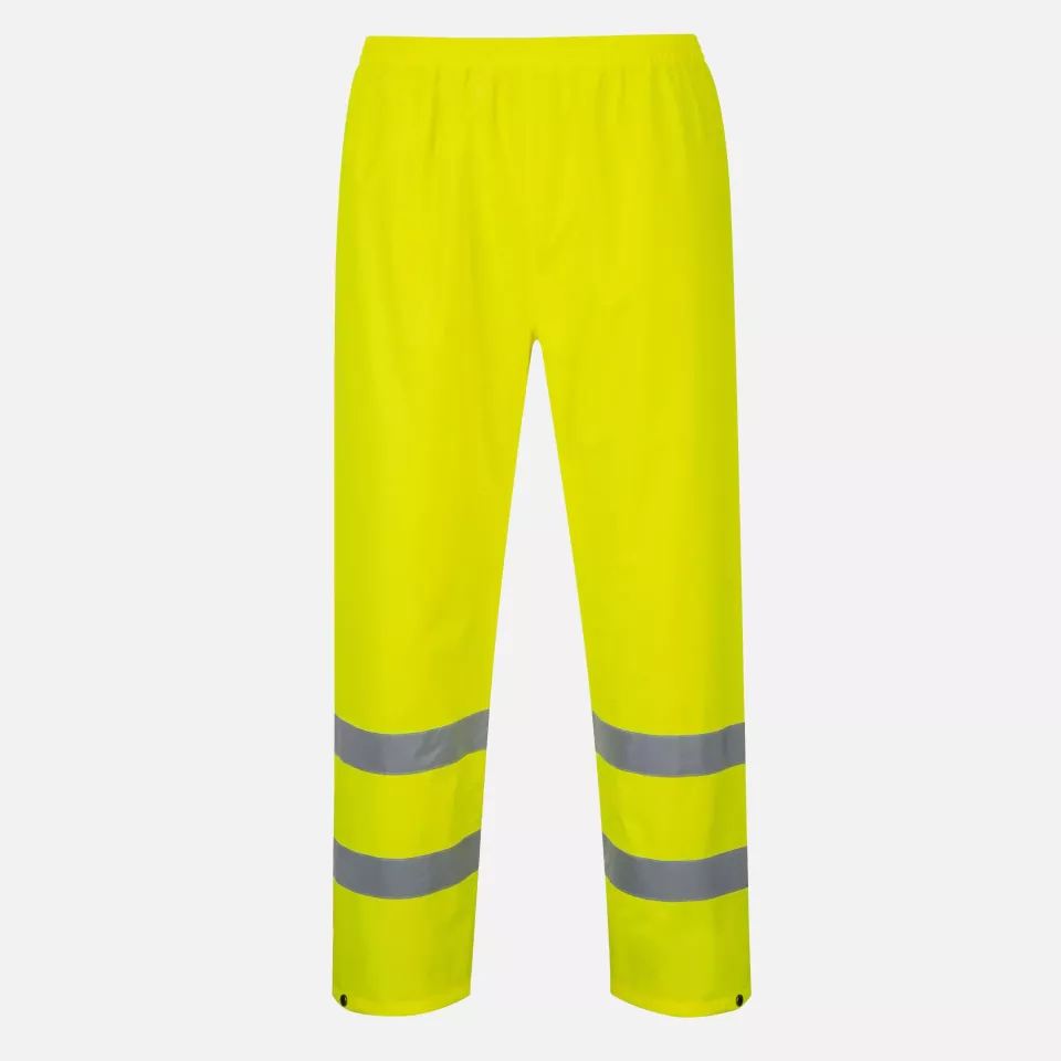 Portwest H441YER, Hi-Vis Rain Trousers, Yellow, image 2, gallery thumbnail