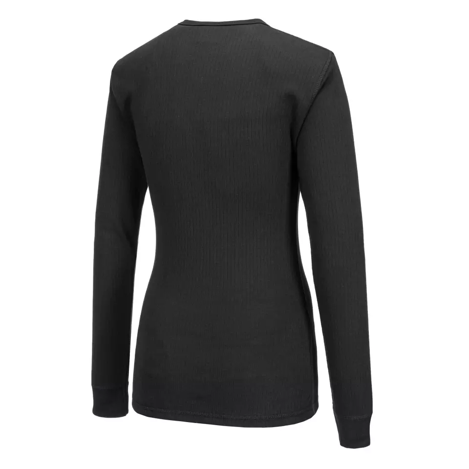Portwest B126BKR, Damen-Thermo-Langarmshirt, Schwarz, image 3, gallery thumbnail