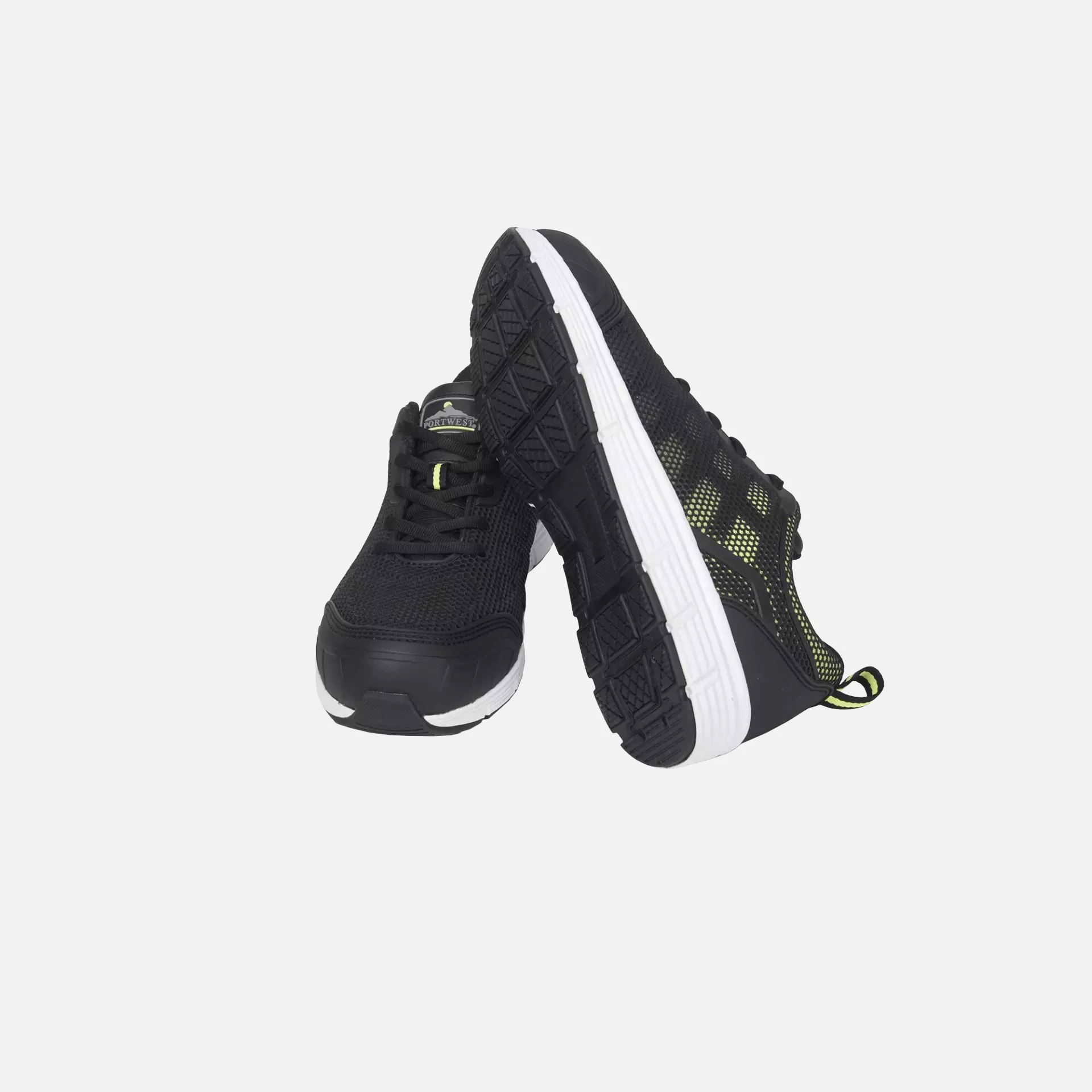 Portwest FT15BGN, Steel Textile Trainer S1P FO SR, Black/Green, image 2