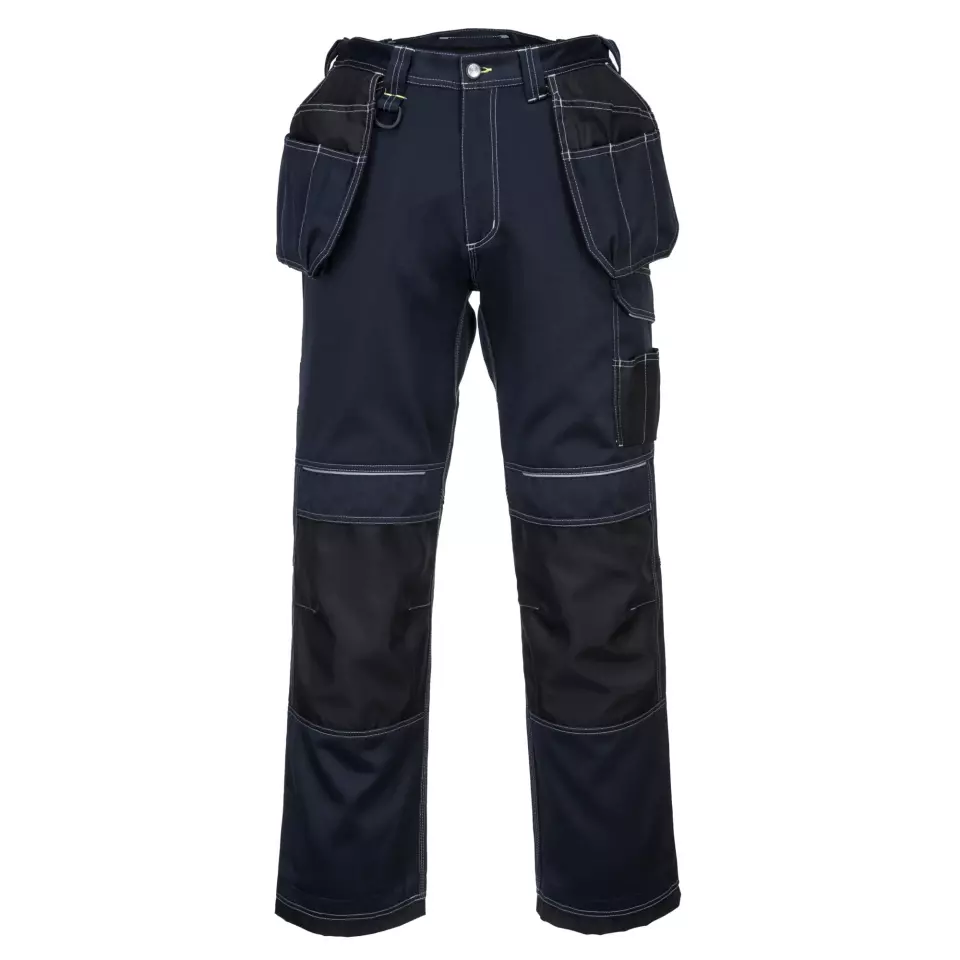Portwest T602NBR, PW3 Holster Work Trousers, Navy/Black, image 1, gallery thumbnail