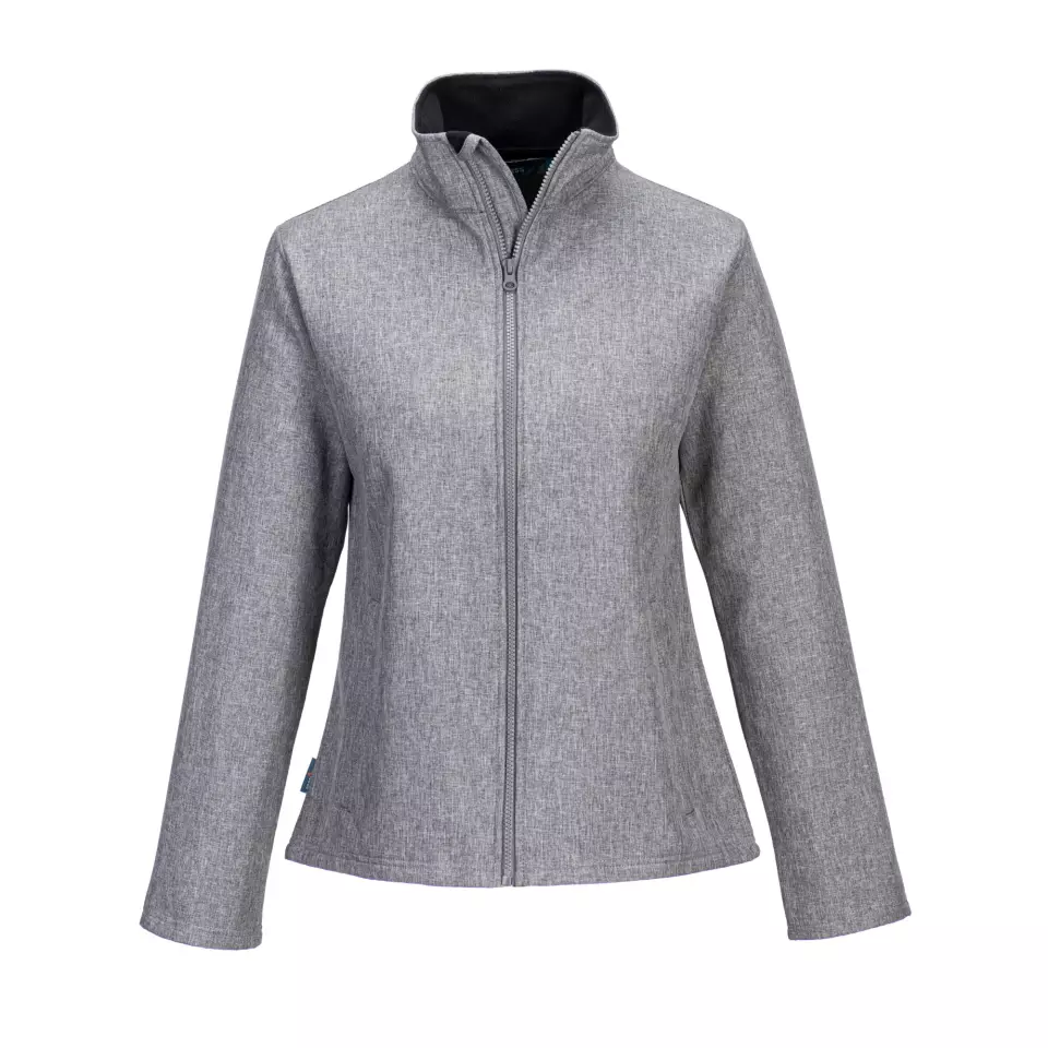 Portwest TK21GMR, Women's Print and Promo Softshell (2L), Grey Marl