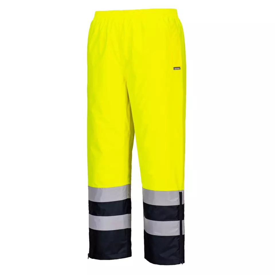 Portwest S598YNR, Hi-Vis Winter Trousers, Yellow/Navy, image 3, gallery thumbnail