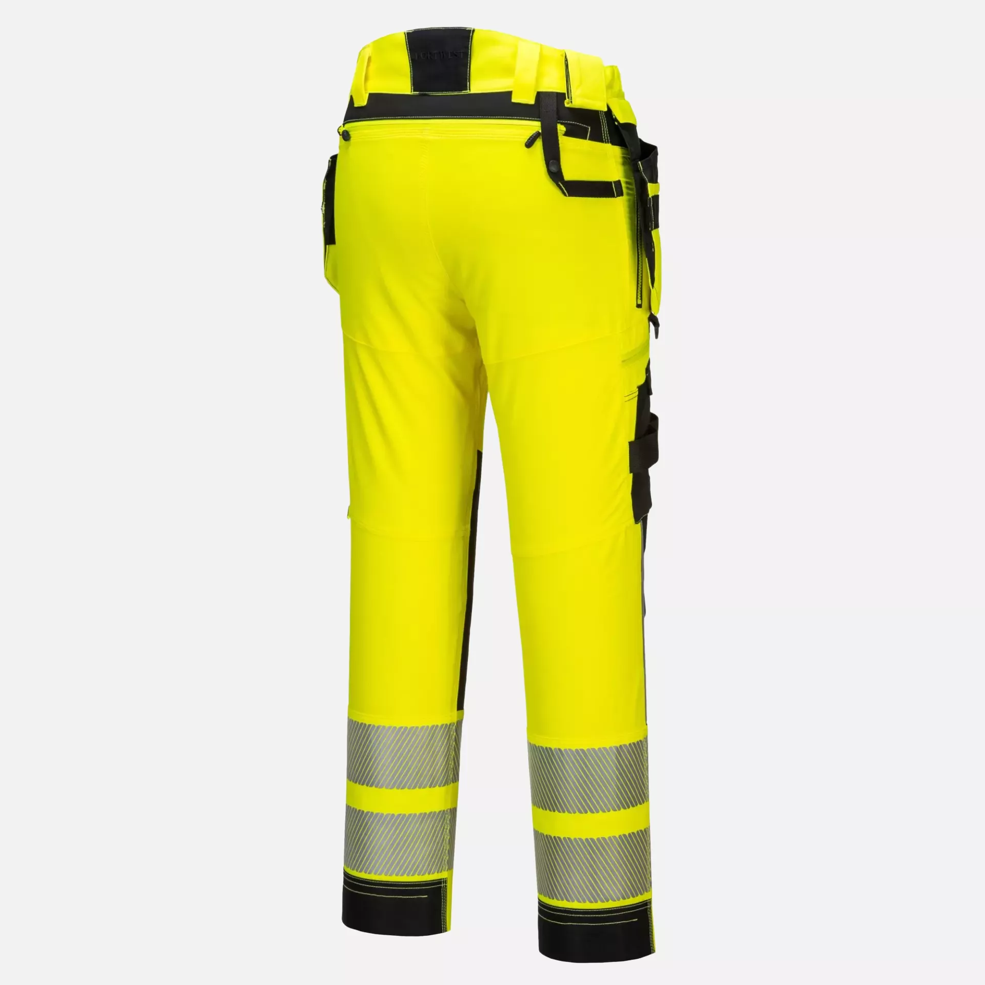 Portwest DX442YBR, DX4 Hi-Vis Detachable Holster Pocket Trousers, Yellow/Black, image 3