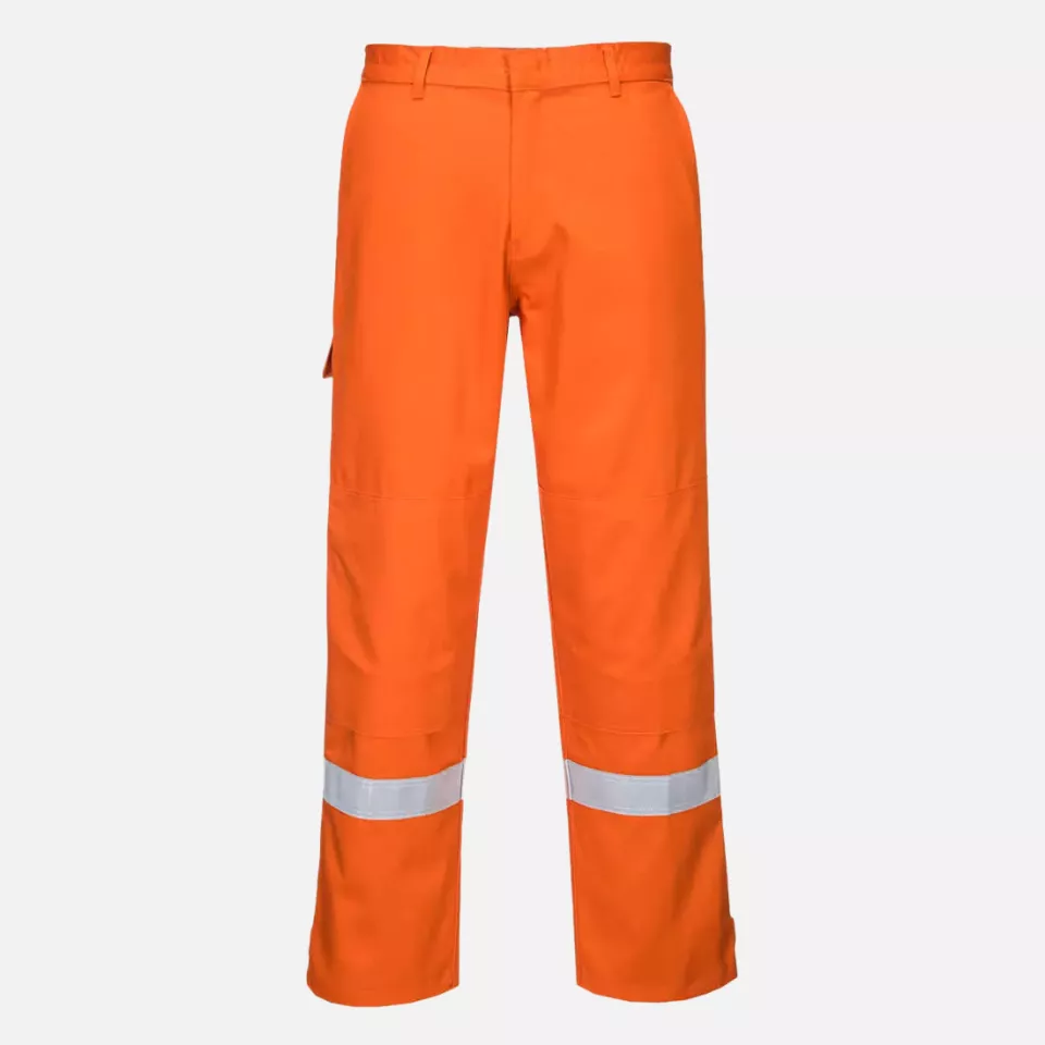 Portwest FR26ORR, Bizflame Work Trousers, Orange, image 1, gallery thumbnail