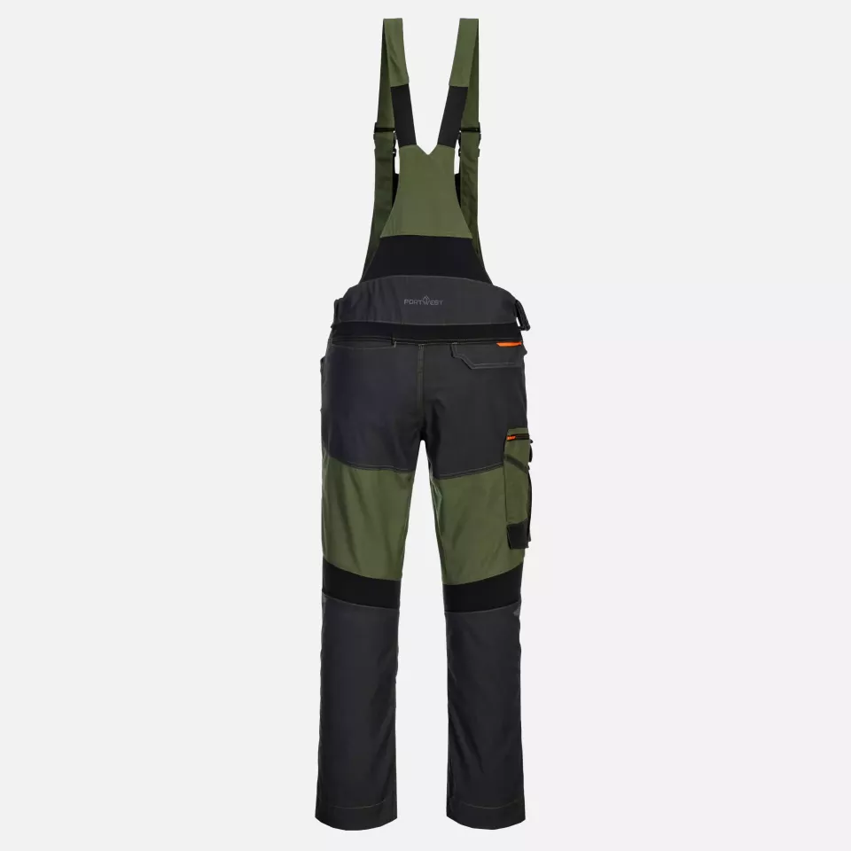 Portwest T704OGR, WX3 Bib and Brace, Olive Green, image 1, gallery thumbnail