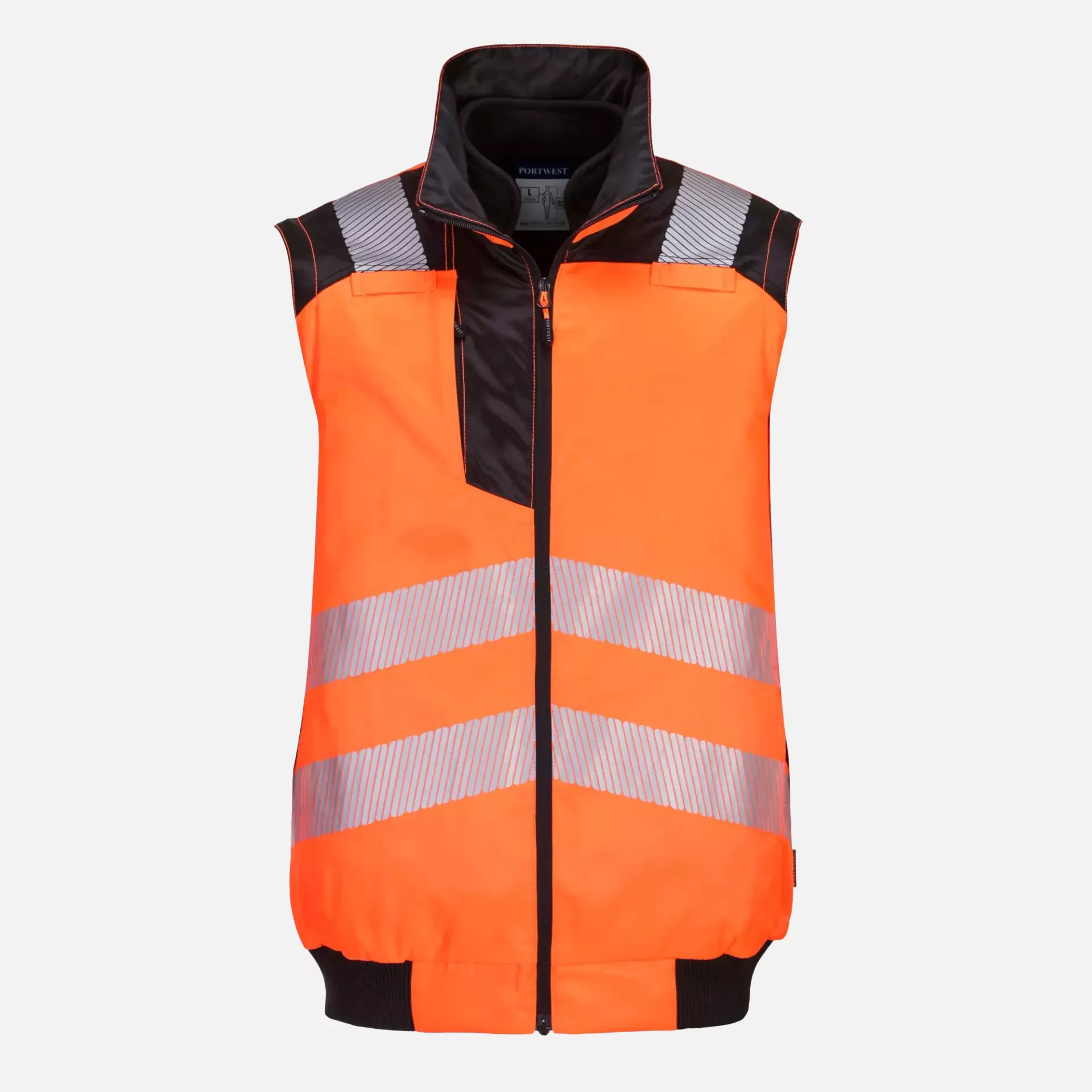 Portwest PW302OBR, PW3 Hi-Vis 3-in-1 Pilot Jacket, Orange/Black, image 3