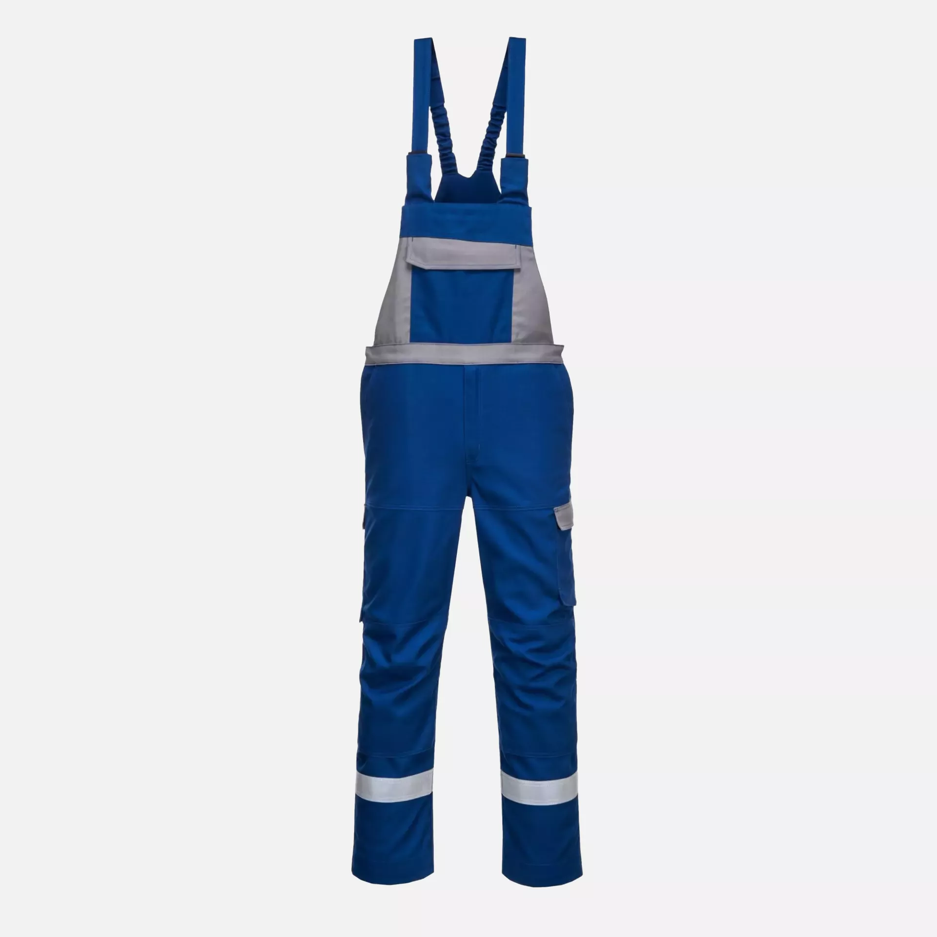 Portwest FR07RBR, Bizflame Industry Two Tone Bib and Brace, Royal Blue, image 1