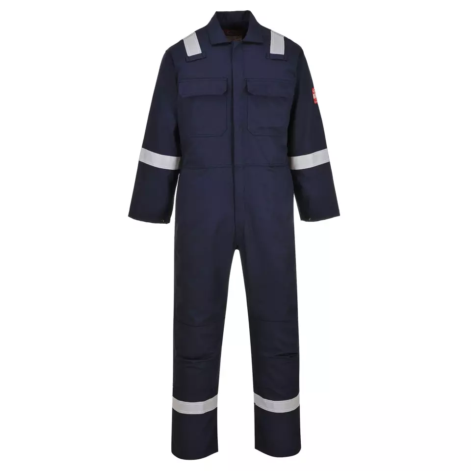 Portwest BIZ5NAT, Bizweld Iona FR Coverall, Navy Tall, image 1, gallery thumbnail