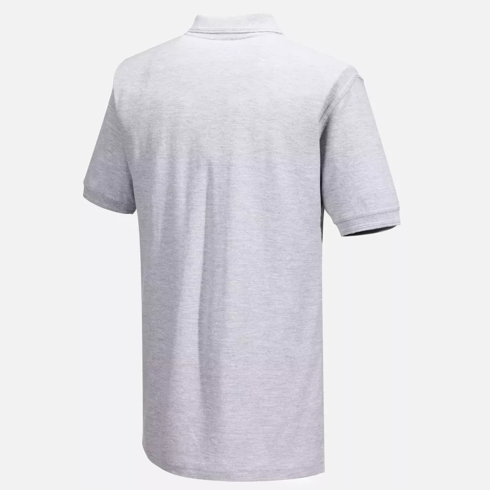 Portwest B210HGR, Naples Polo Shirt S/S, Heather Grey, image 4, gallery thumbnail