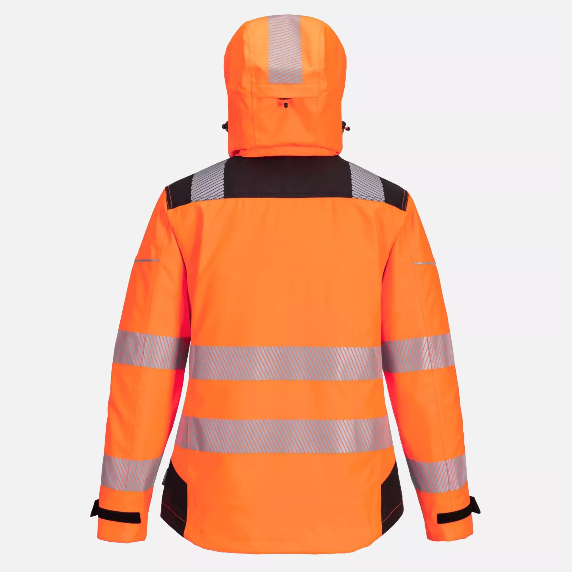 Portwest PW389OBR, PW3 Hi-Vis Women's Rain Jacket, Orange/Black, image 2