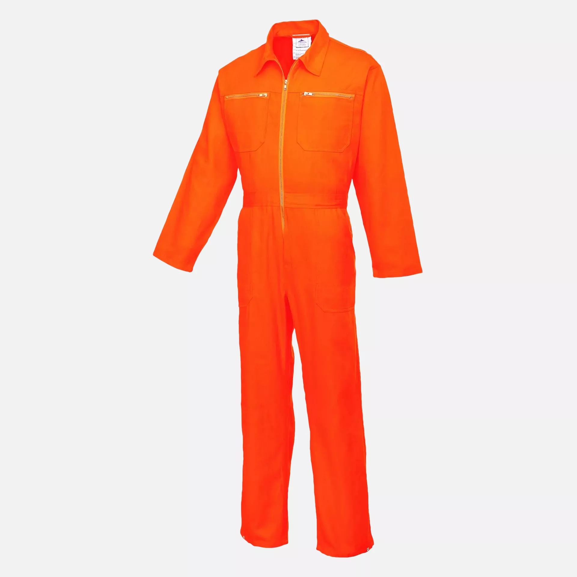Portwest C811ORR, Cotton Boilersuit, Orange, image 1